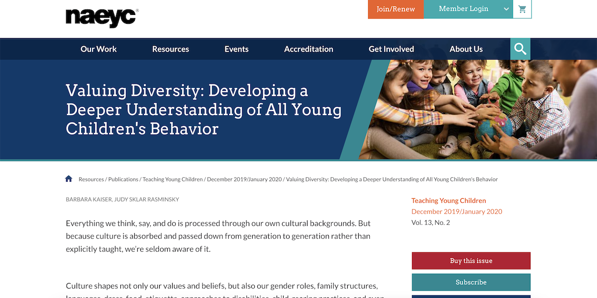 National Association for the Education of Young Children